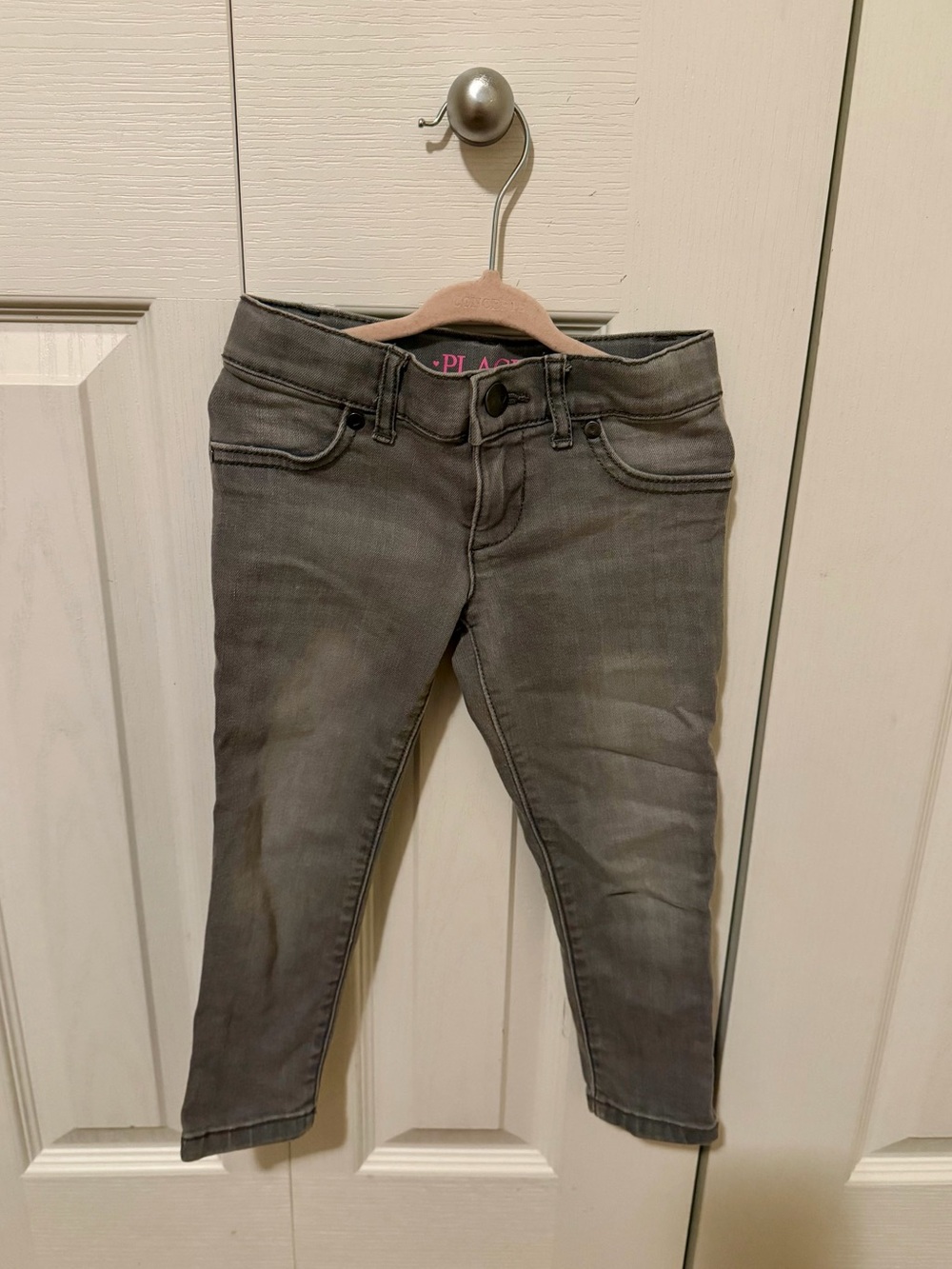 Place Girls Gray Slim Stretch Jeans